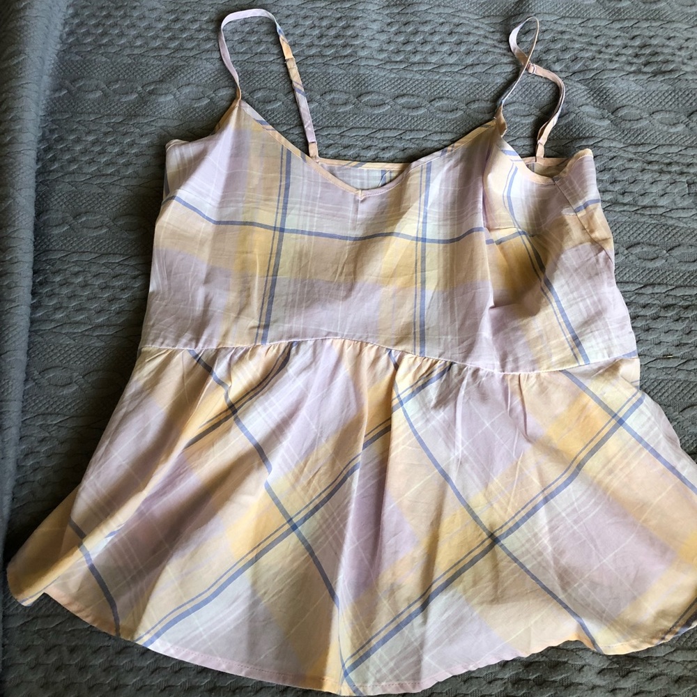 Plaid tank top